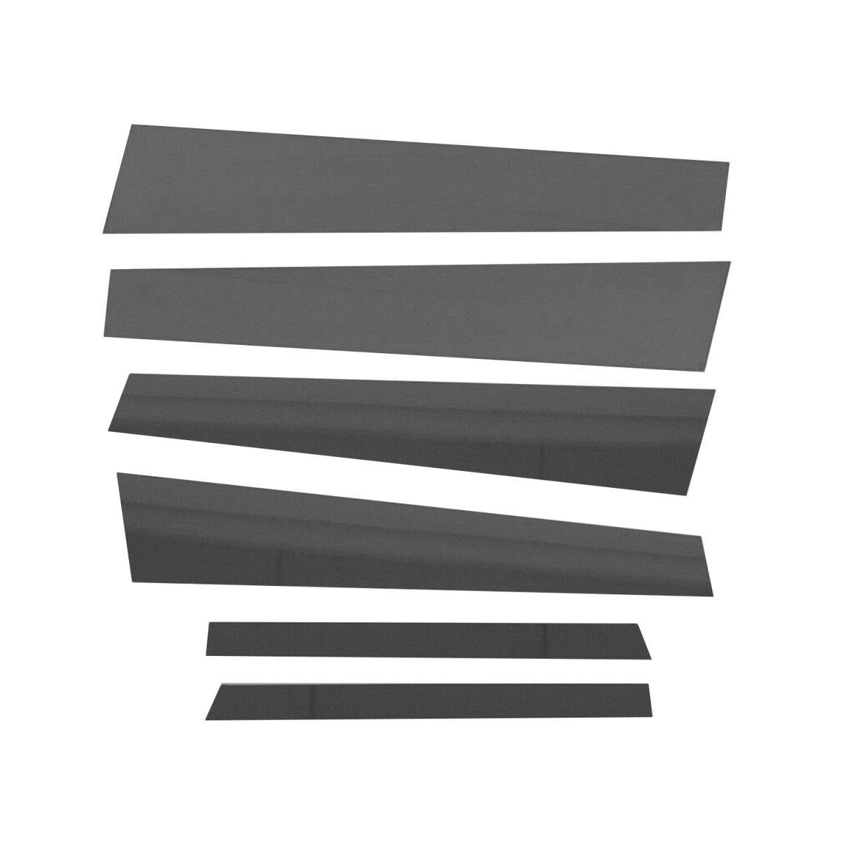 BMW M5 Pillar Trims - Omac - S.Steel - Gloss Dark - '04-'10